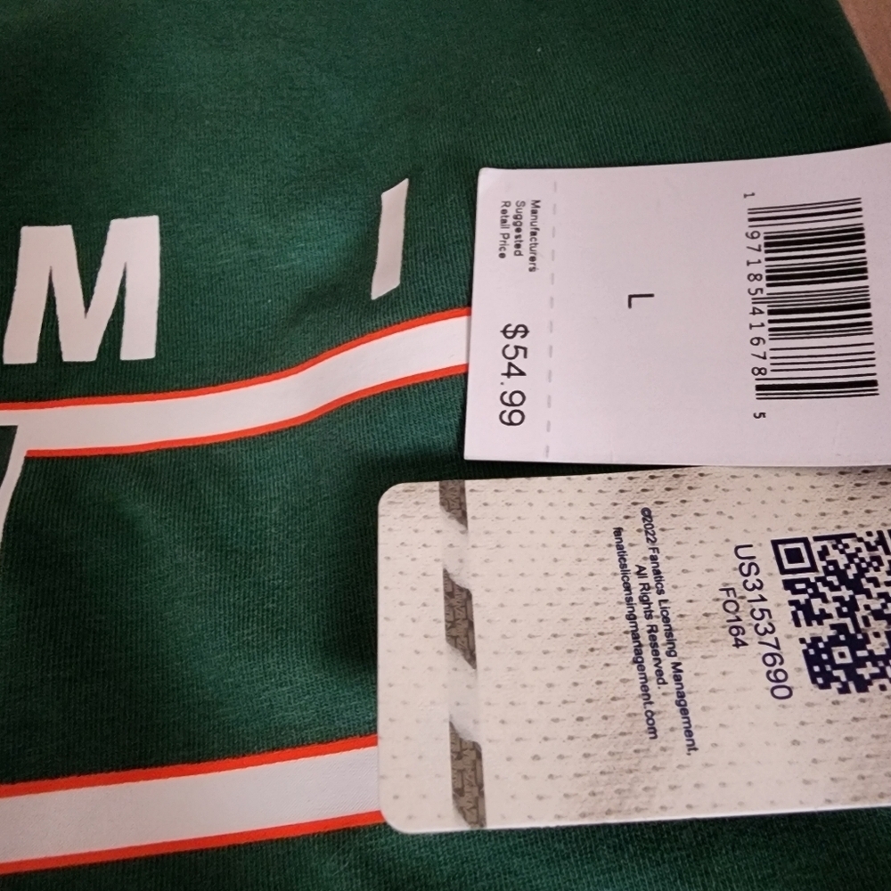 Miami Univeristy Hurricanes Long Sleeve Shirt Women's Large Wear by Erin Andrews - Picture 8 of 9